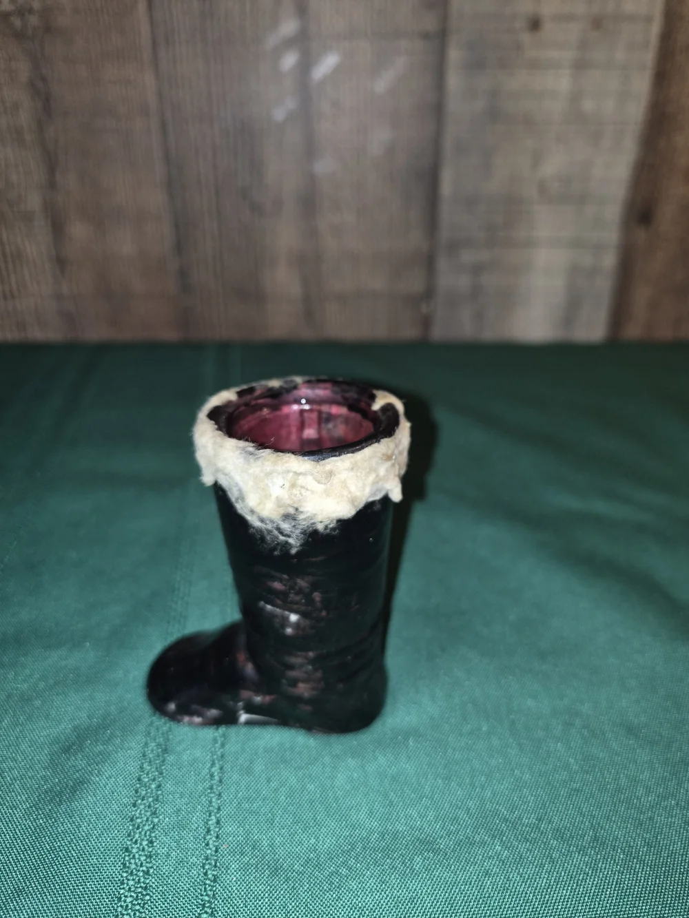 vintage glass candy container